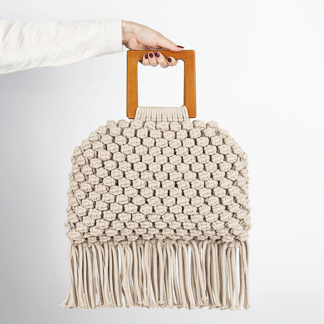 ZAWJIEN Élan Bag - Handcrafted macrame accessory, styled product shot