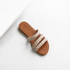 ZAWJIEN Alba Slides - Handcrafted macrame slippers, ecommerce - tryon 