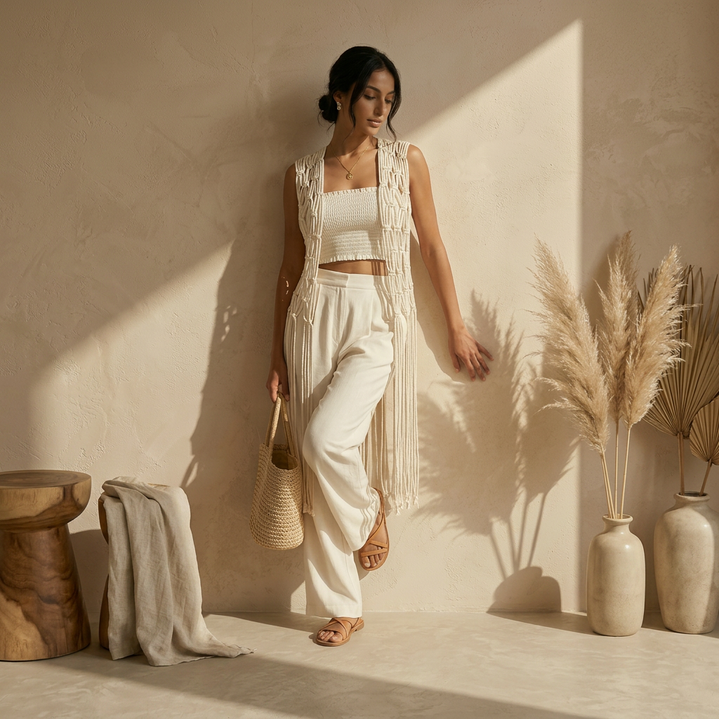 Sahel Fringe Vest