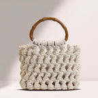 ZAWJIEN Riviera Bag - Handcrafted macrame handbag, editorial photo - tryon
