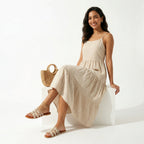 ZAWJIEN Serene Luxe Slides - Handcrafted macrame slippers, editorial photo